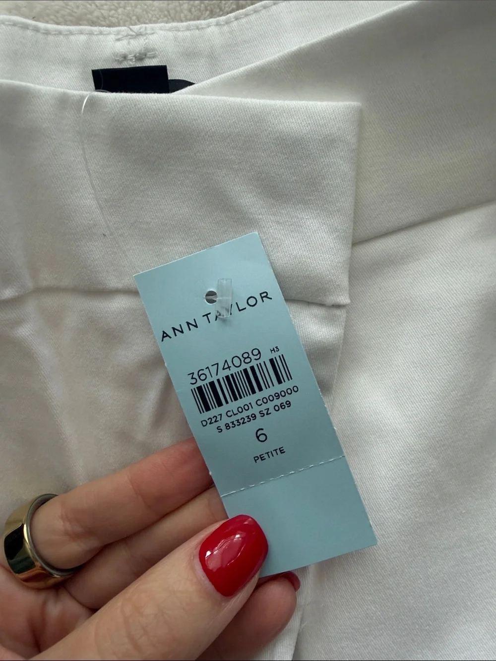 Ann Taylor crisp white
